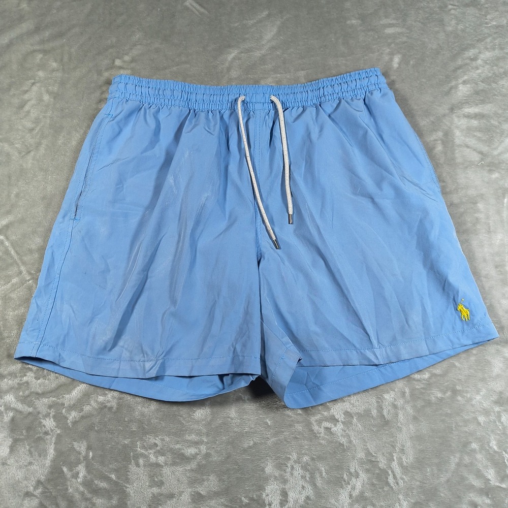 Polo Ralph Lauren Swim Trunks Men XXL Blue Board Shorts Mesh Lined Swimwear